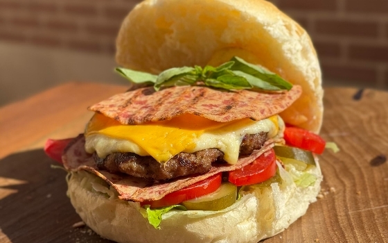 چیز ژامبون برگر